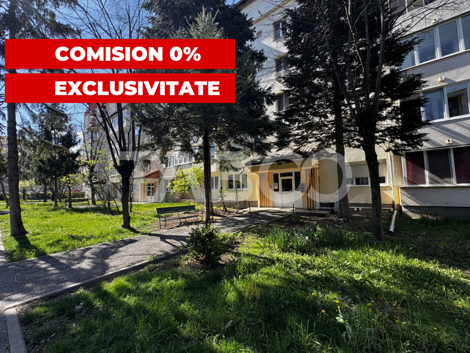 COMISON 0-Apartament decomandat 3 camere 70 mpu balcon Cedonia Sibiu