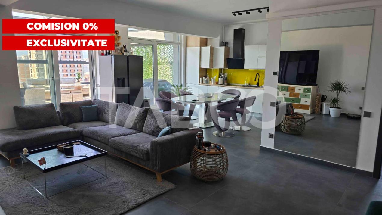 EXCLUSIVITATE Penthouse de lux cu vedere panoramica spre munti Sibiu