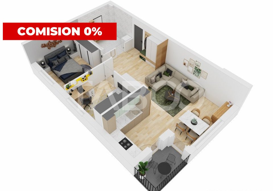 FARA COMISION !! Apartament 3 camere 66 mpu balcon Doamna Stanca Sibiu