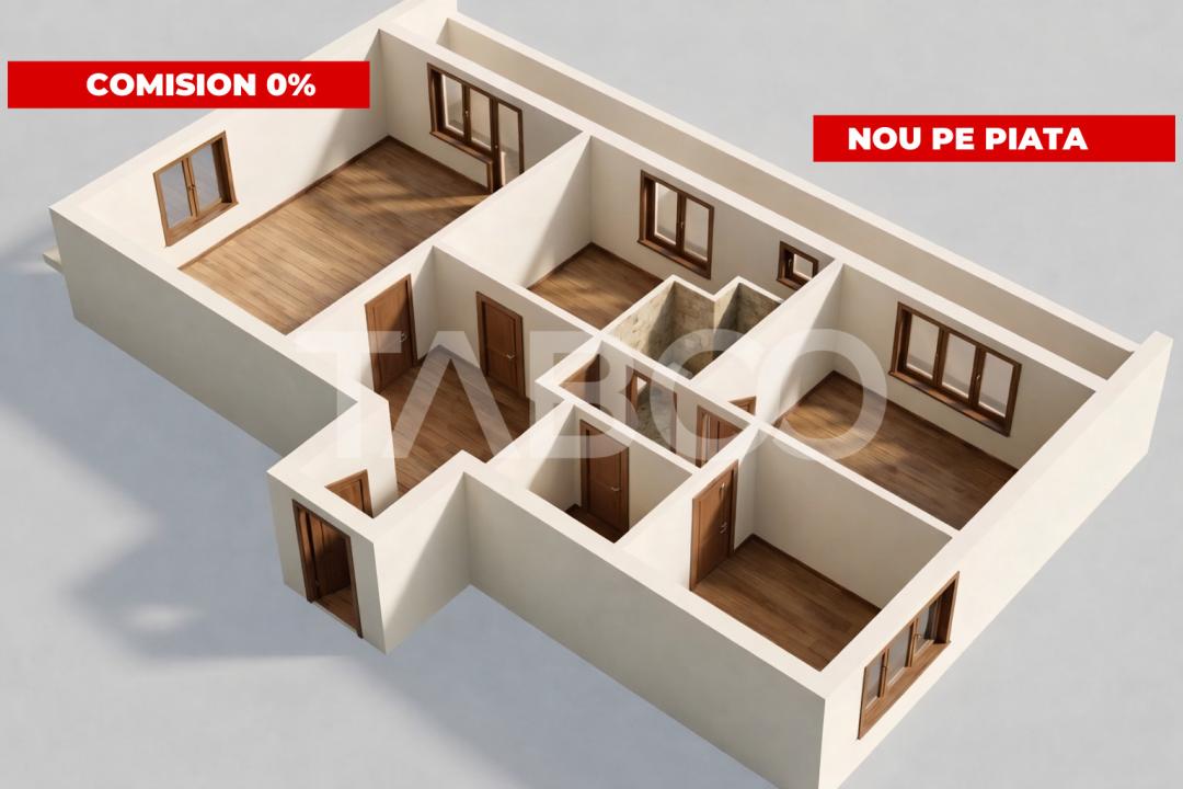 FARA COMISION-Apartament 3 camere Rahovei 93 mpu BALCOANE 29 MP in Sibiu - Aleea Sevis