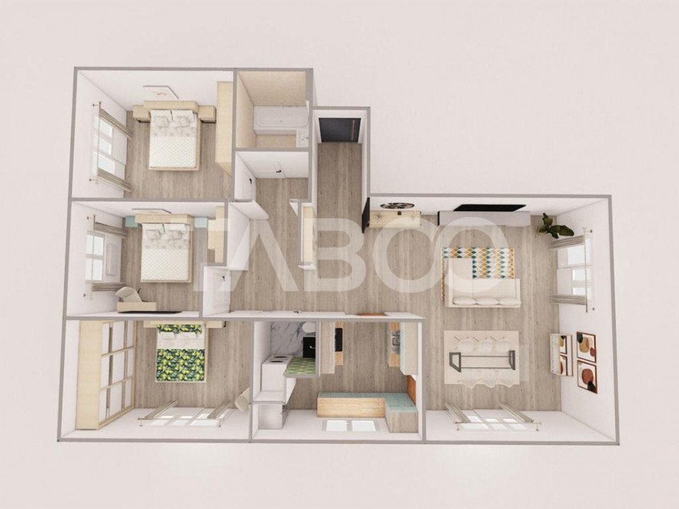 FARA COMISION! Apartament 4 camere 3 balcoane Rahovei 115 mpu etajul 1