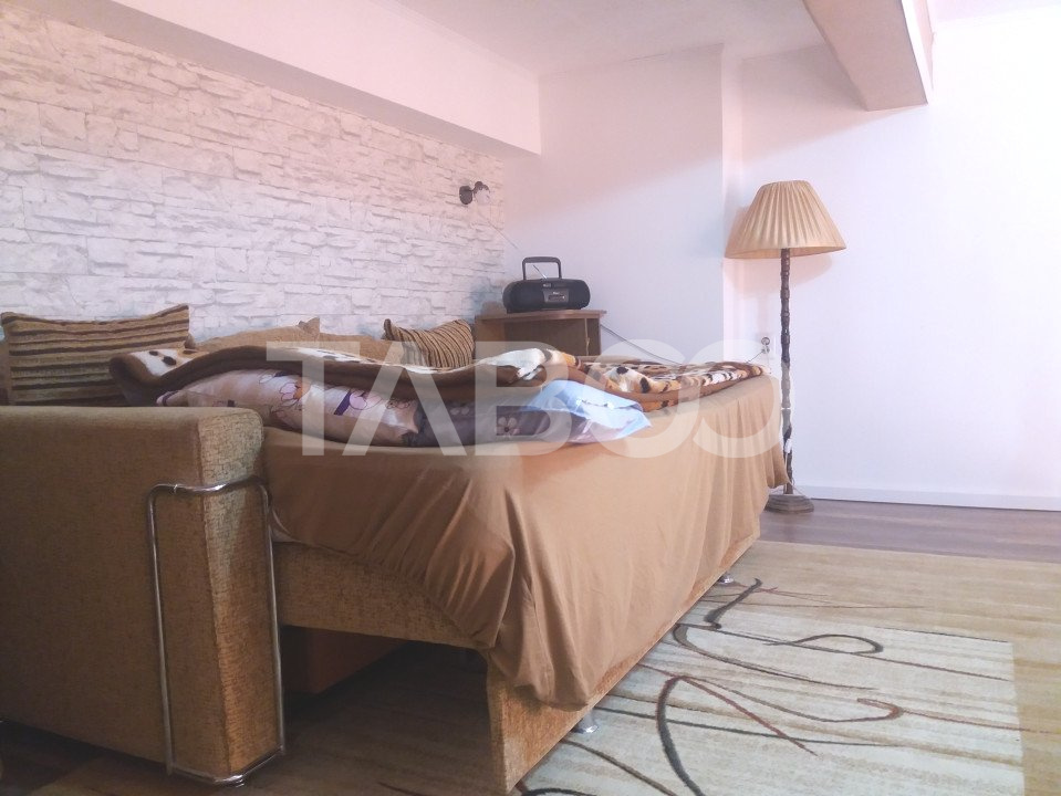 Garsoniera 32 mp de inchiriat cu gradina in zona Garii Sibiu