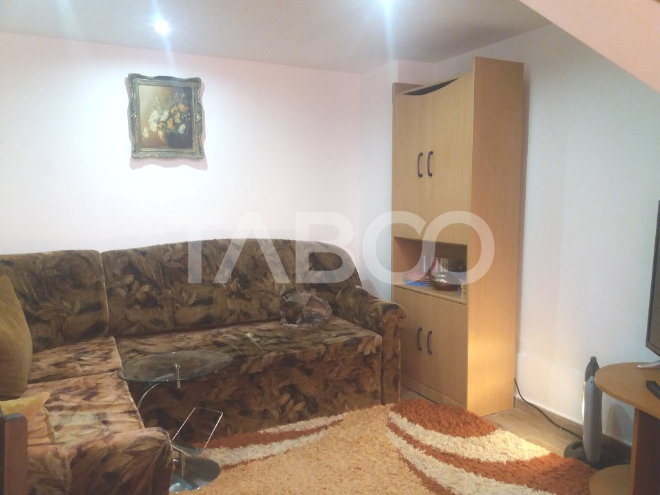 Garsoniera 32 mp de inchiriat cu gradina in zona Garii Sibiu