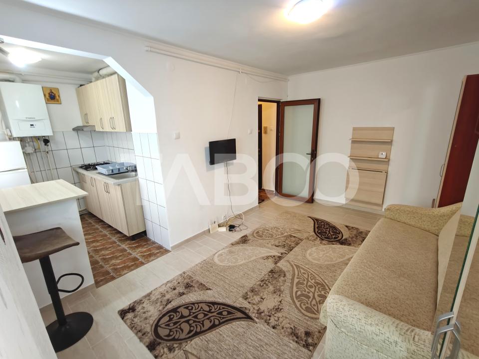 Garsoniera cu balcon la etajul 1 - mobilata si ultilat - OMV Milea
