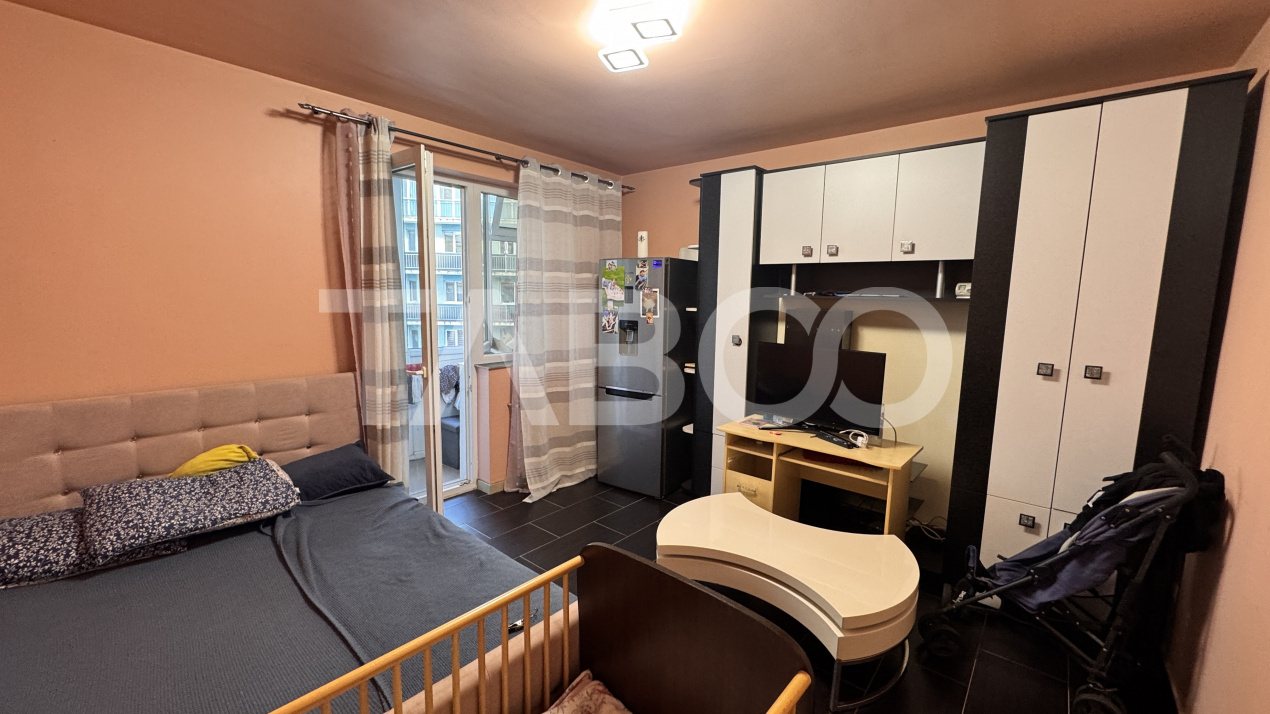 Garsoniera de inchiriat 25mp mobilata utilata parcare balcon Turnisor 