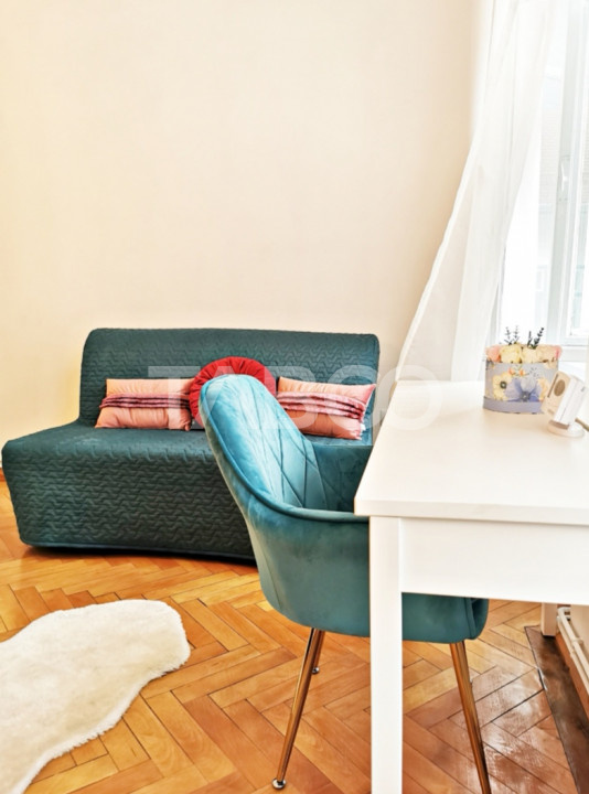 Garsoniera de inchiriat 55 mpu mobilata utilata modern central Sibiu