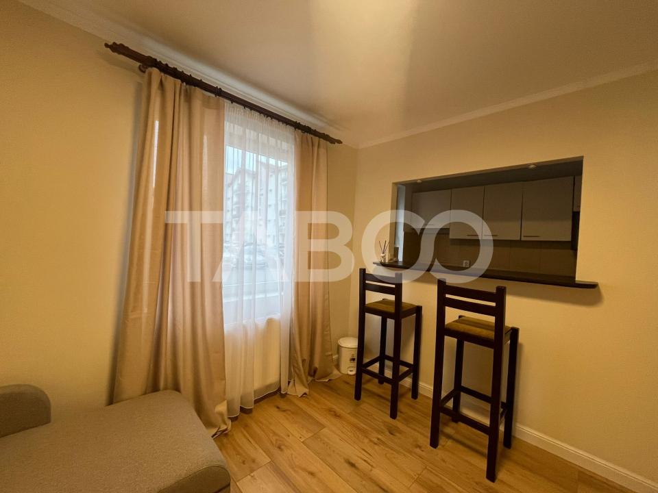 Garsoniera de inchiriat decomandata 26 mp zona Turnisor Sibiu.