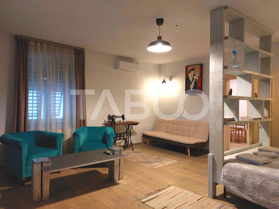 Garsoniera de inchiriat la casa camera bucatarie baie Lidl Cisnadie