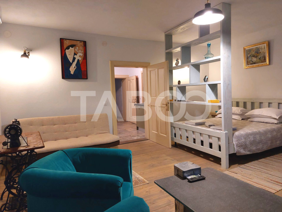 Garsoniera de inchiriat la casa camera bucatarie baie Lidl Cisnadie