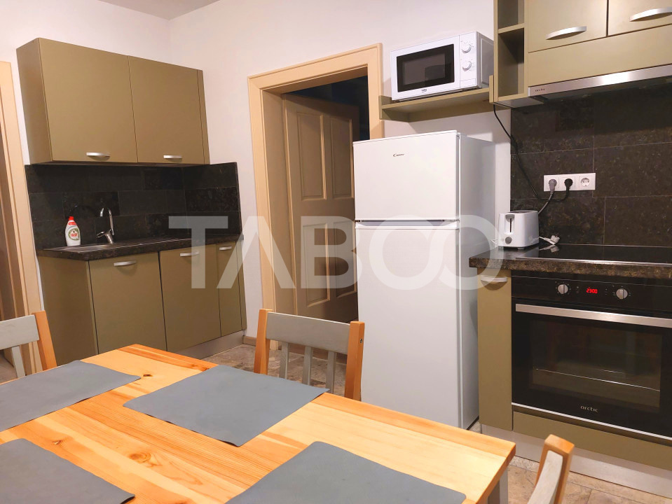 Garsoniera de inchiriat la casa camera bucatarie baie Lidl Cisnadie