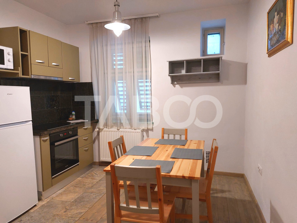 Garsoniera de inchiriat la casa camera bucatarie baie Lidl Cisnadie