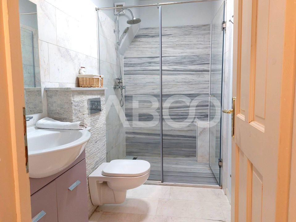 Garsoniera de inchiriat la casa camera bucatarie baie Lidl Cisnadie