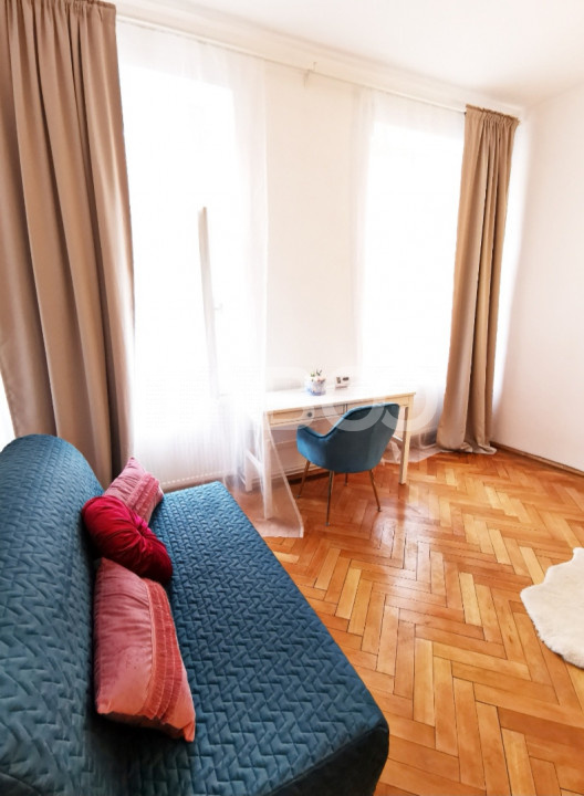 Garsoniera de inchiriat mobilata utilata  modern55 mpu central Sibiu