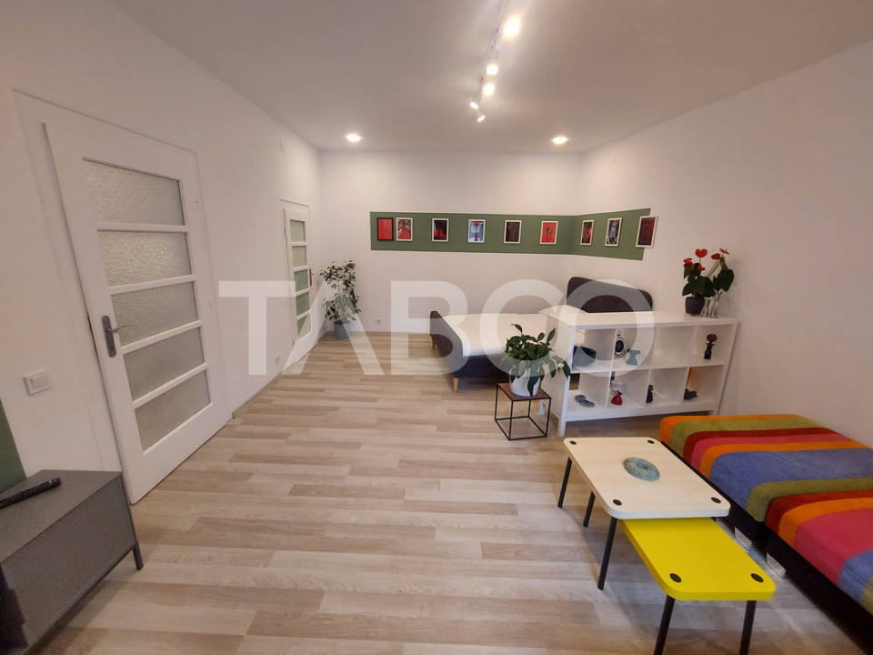 Garsoniera de vanzare 43 mpu pivnita zona Orasul de Jos din Sibiu