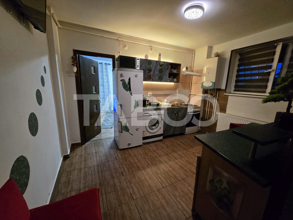 Garsoniera decomandata 28 mp utili mobilata utilata zona Tilisca Sibiu