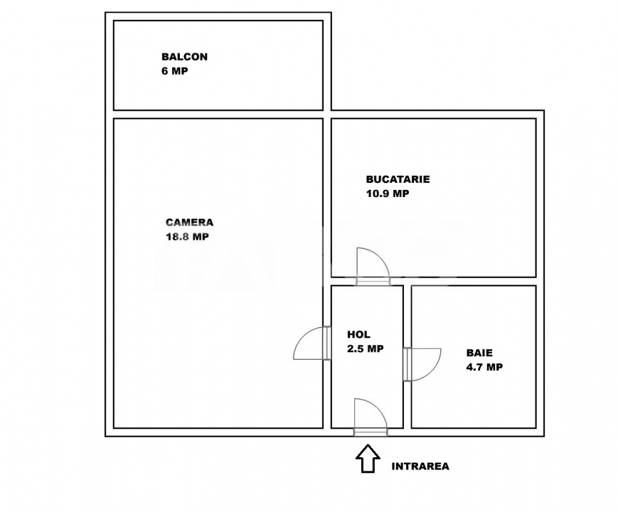 Garsoniera decomandata de vanzare balcon parcare Alma Turnisor