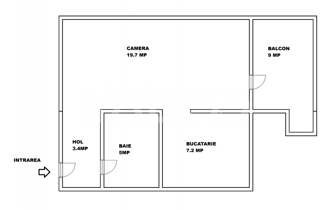 Garsoniera decomandata de vanzare cu lift si pivnita Colinei Sibiu