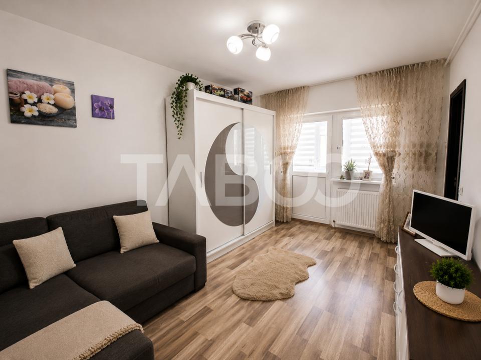 Garsoniera decomandata etaj 2 balcon Calea Dumbravii de vanzare in Sibiu - Siretului