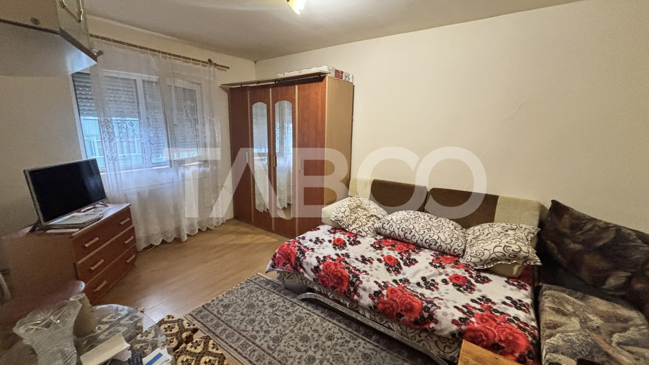 Garsoniera decomandata mobilata si utilata 26mpu Stefan cel Mare Sibiu
