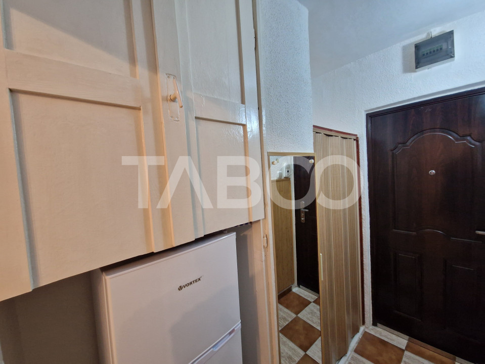 Garsoniera decomandata mobilata utilata 28 mp utili in zona Terezian