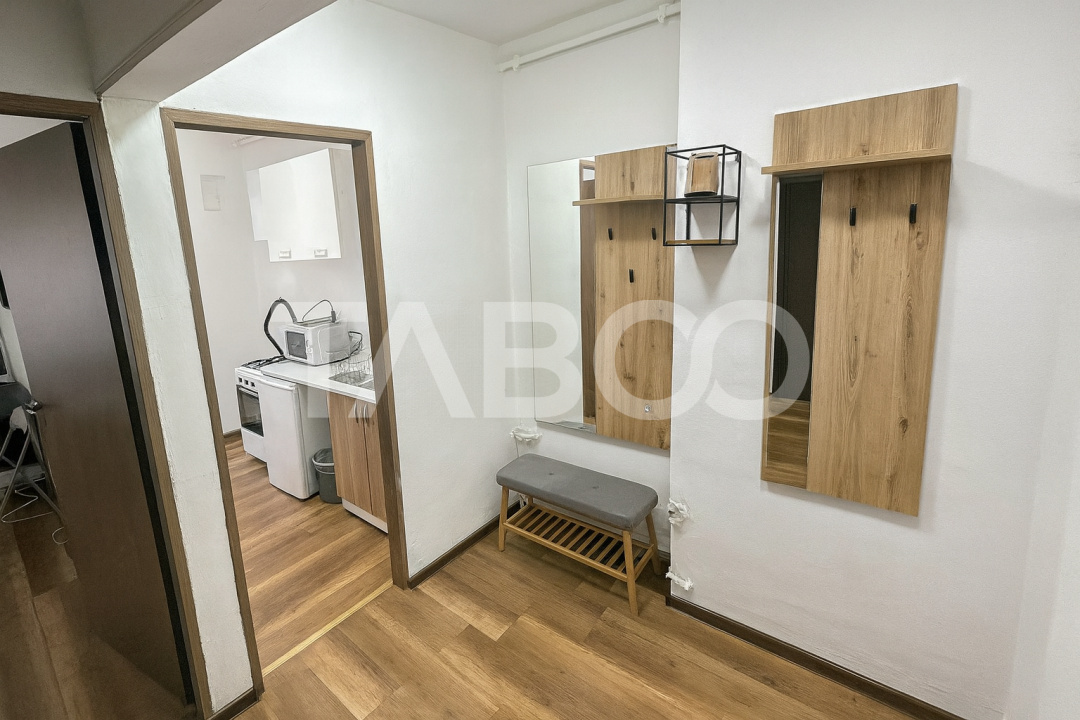 Garsoniera decomandata mobilata utilata Siretului etaj intermediar