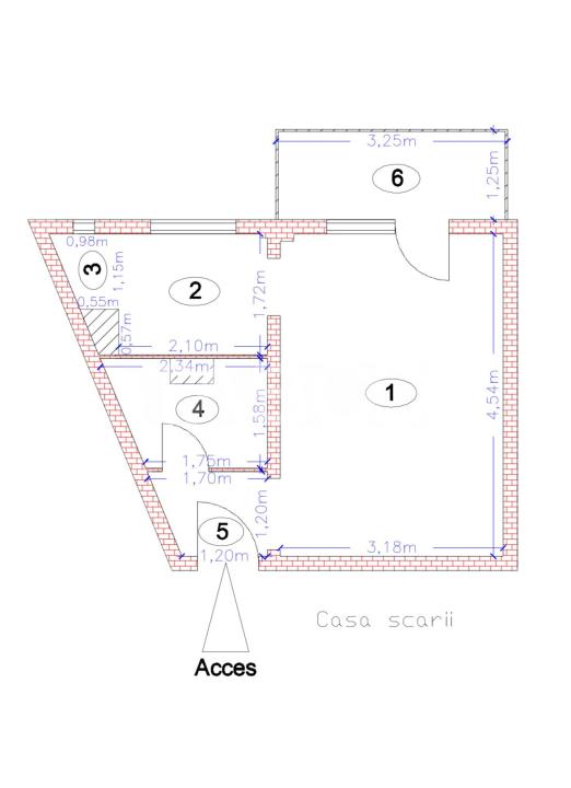 Garsoniera la cheie de vanzare langa Somes in cartierul Grigorescu