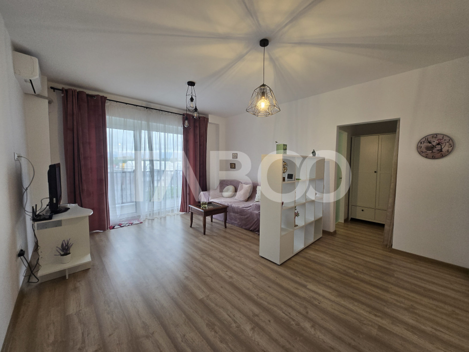 Garsoniera moderna cu terasa de vanzare 40mp zona Broscarie Sibiu