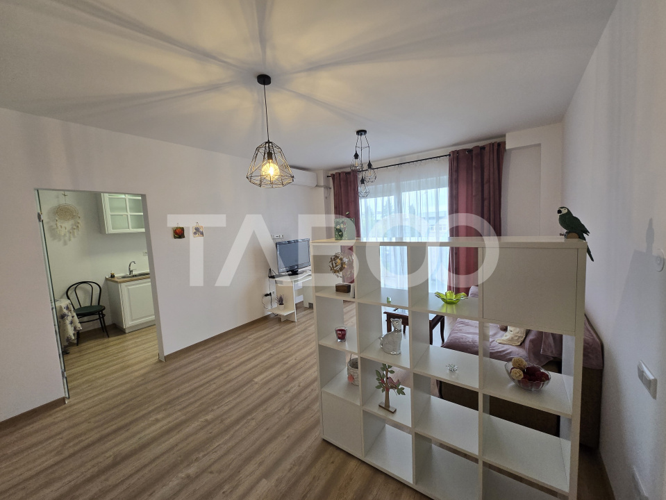 Garsoniera moderna cu terasa de vanzare 40mp zona Broscarie Sibiu