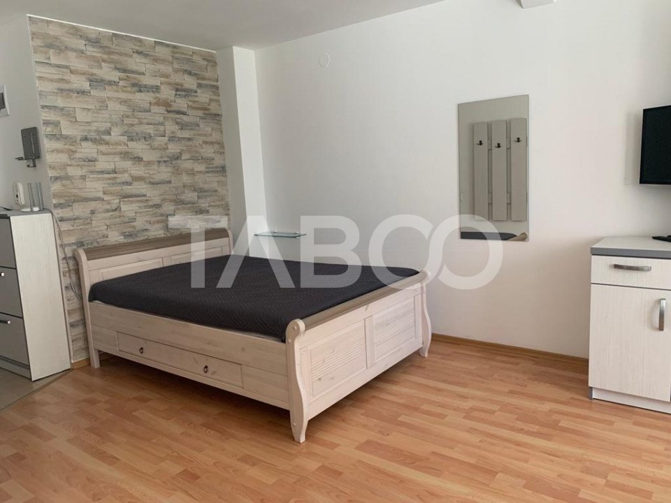 Garsoniera moderna generoasa cu balcon in cartier Alma din Sibiu