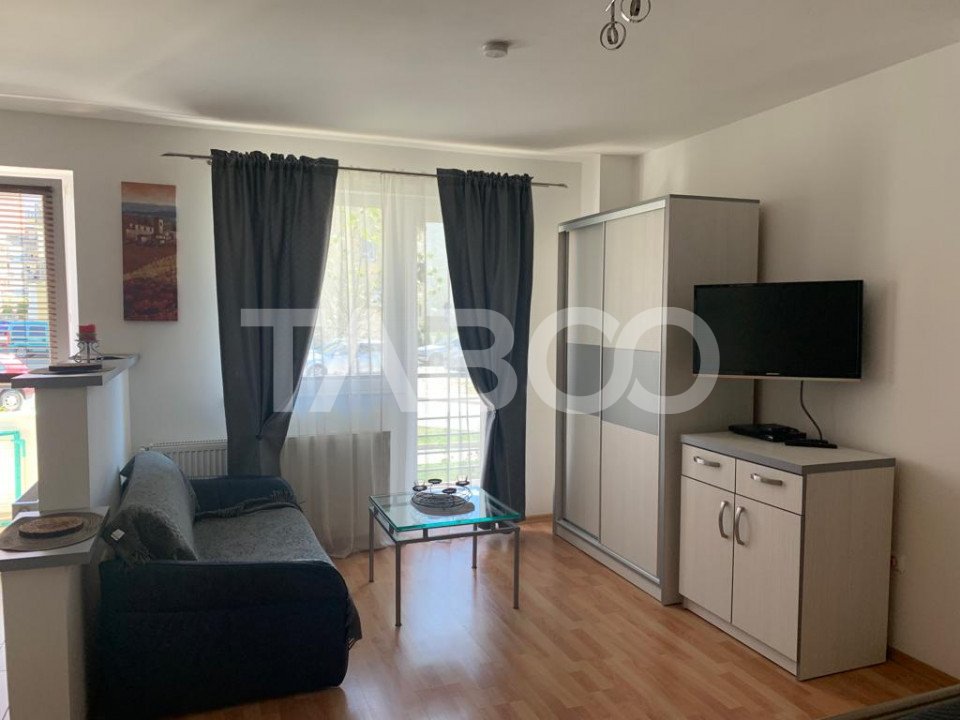 Garsoniera moderna generoasa cu balcon in cartier Alma din Sibiu