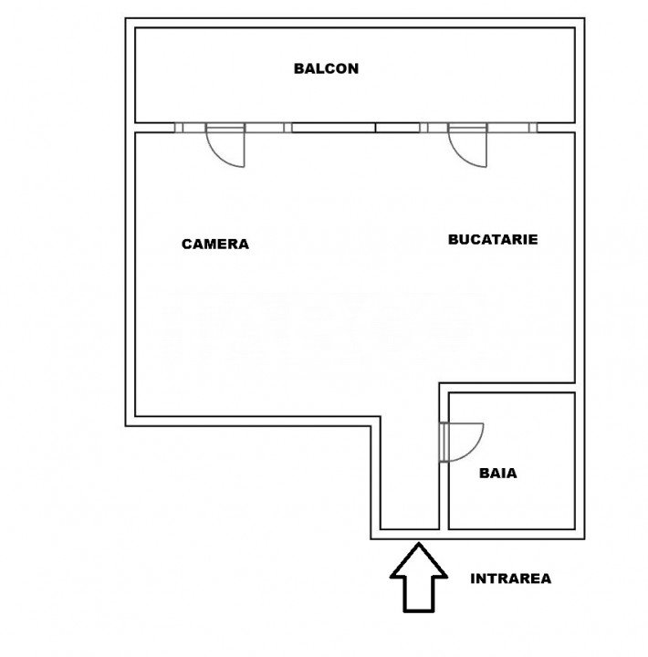 Garsoniera moderna generoasa cu balcon in cartier Alma din Sibiu