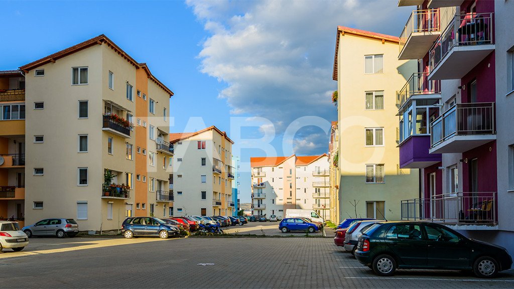 Garsoniera moderna generoasa cu balcon in cartier Alma din Sibiu