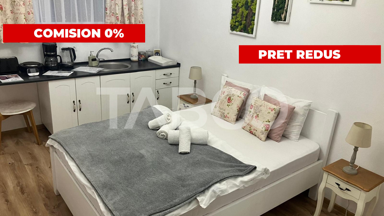 Garsoniera regim hotelier cu 15% randament brut, zona centrala Sibiu
