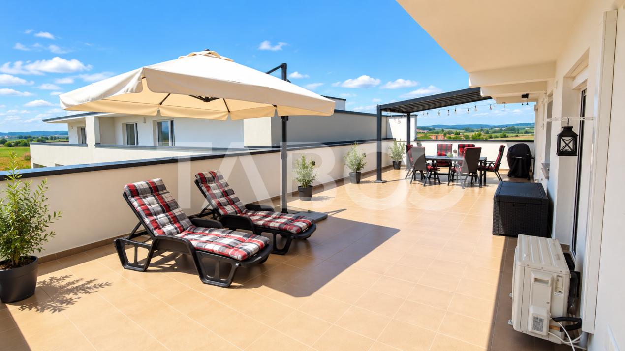 Penthouse de inchirat cu 3 camere balcon terasa generoasa Turnisor in Sibiu - Ogorului