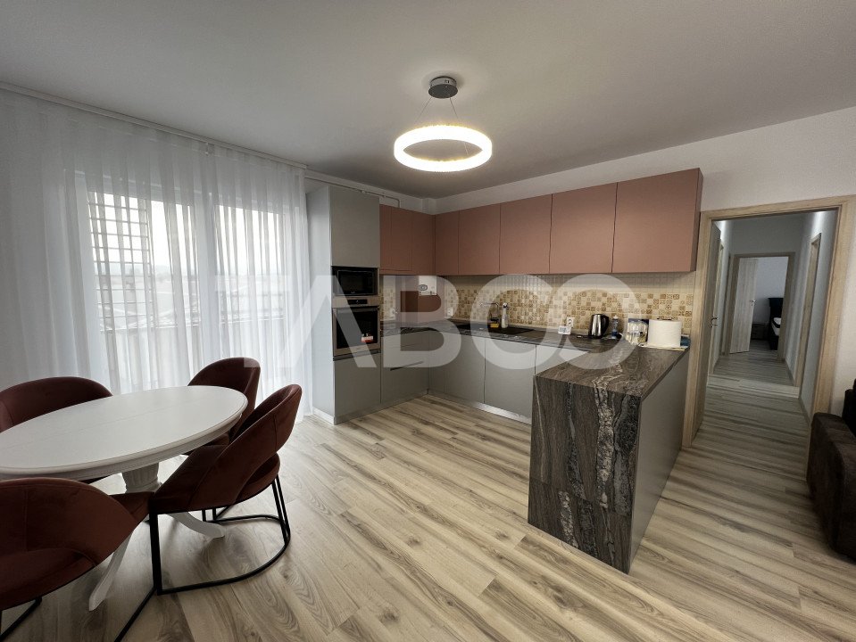 Penthouse de inchiriat 4 camere 2 terase 2 bai 86 mp Turnisor Sibiu