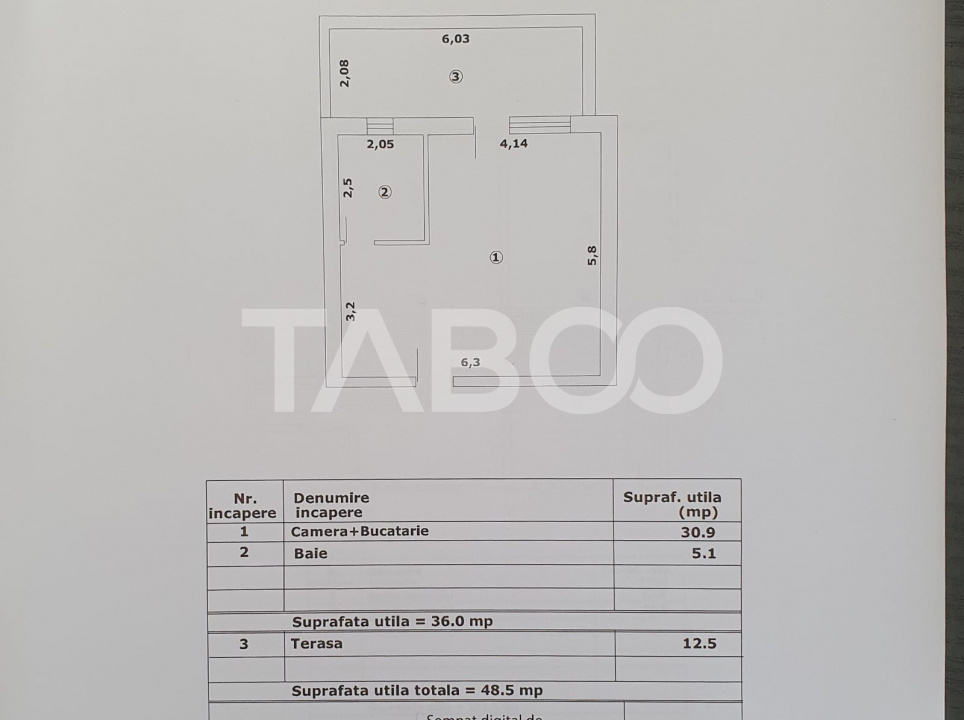 Studio de vanzare 36mp utili + terasa 12 mp la pret de DEZVOLTATOR