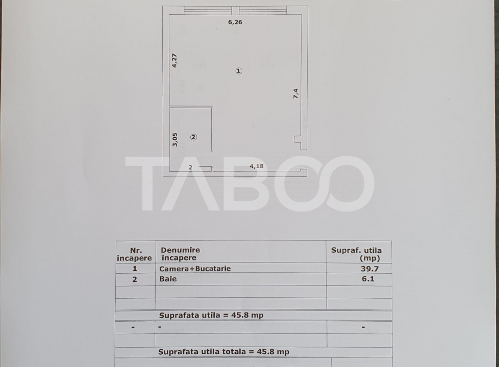 Studio de vanzare 46 mp utili constructie noua 2025 in Fagaras - Negoiu
