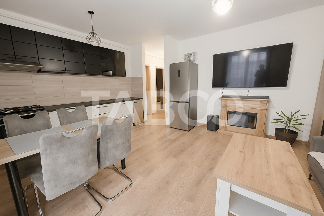 Super apartament la parter inalt -3 camere balcon si parcare proprie in Sibiu - Calea Turnisorului